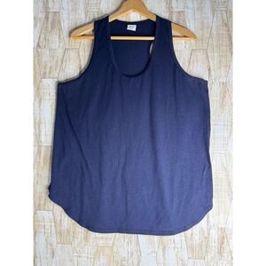 XIEERDUO Mens‎ XL Navy Blue Racerback Tank Top Activewear Shirt